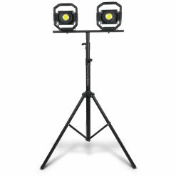 DETROIT 2 X 30W Rechargeable LED Worklight W. 3.0m Tripod Kit TTKIT715