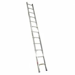 GORILLA Single Builders Ladder 3.7M (12ft) Aluminium 140kg Industrial SBL012-I