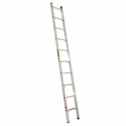 GORILLA Single Builders Ladder Aluminium 3.1M (10ft) 140kg Industrial SBL010-I