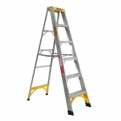 GORILLA Single Sided Fibreglass A-Frame Ladder 1.8M (6ft) M006-I