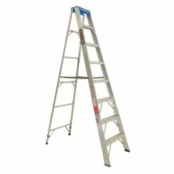 GORILLA Single Sided Step Ladder - 2.4M (8ft) Aluminium 120kg Industrial M008-C