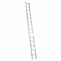 GORILLA Single Builders Ladder 4.3M (14ft) Aluminium 140kg Industrial SBL014-I