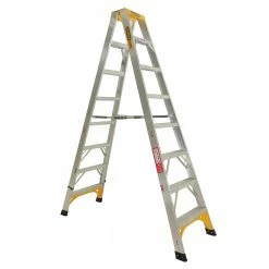 GORILLA Double Sided A-Frame Ladder 2.4M (8ft) Aluminium 150kg Industrial SM008-I