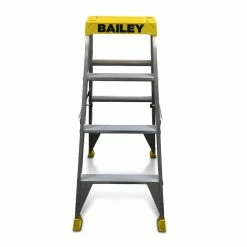 BAILEY 1.2m 150kg Step 4 Pro Aluminium Double Sided Big Top Ladder FS13967 -GORILLA SHOP unnamed file 689