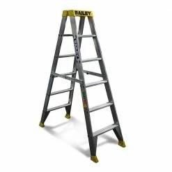 BAILEY 1.8m 150kg Step 6 Pro Aluminium Double Sided Ladder FS13963