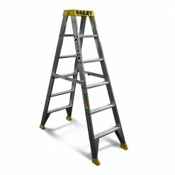 BAILEY 1.8m 150kg Step 6 Pro Aluminium Double Sided Ladder FS13963 -GORILLA SHOP unnamed file 707