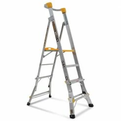 GORILLA 0.9m-1.2m 180kg Aluminium Heavy-Duty Platform Ladder PL0304-HD