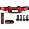 MILWAUKEE USB Rechargeable Hard Hat Headlamp Kit L4HL201