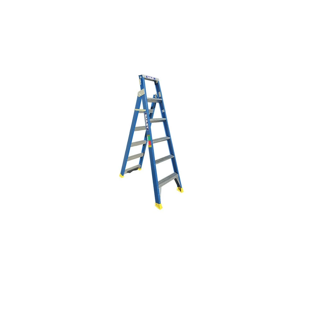 BAILEY Ladder Step Dual Purpose 2.4M Fibreglass 150Kg Pole Support 3 BAILEY Ladder Step Dual Purpose 2.4M Fibreglass 150Kg Pole Support