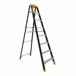 GORILLA 150kg Pro-Lite 8 Step Fibreglass Single Sided Ladder FM008-PRO