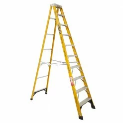 GORILLA Single Sided Fibreglass A-Frame Ladder - 3.0M (10ft) 150kg Industrial FM010-I