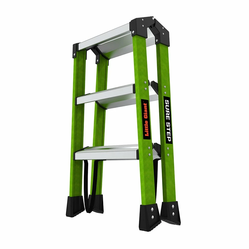 LITTLE GIANT Sure Step Double Sided Fibreglass 3 Step Ladder 11953 8 LITTLE GIANT Sure Step Double Sided Fibreglass 3 Step Ladder 11953 - Image 6