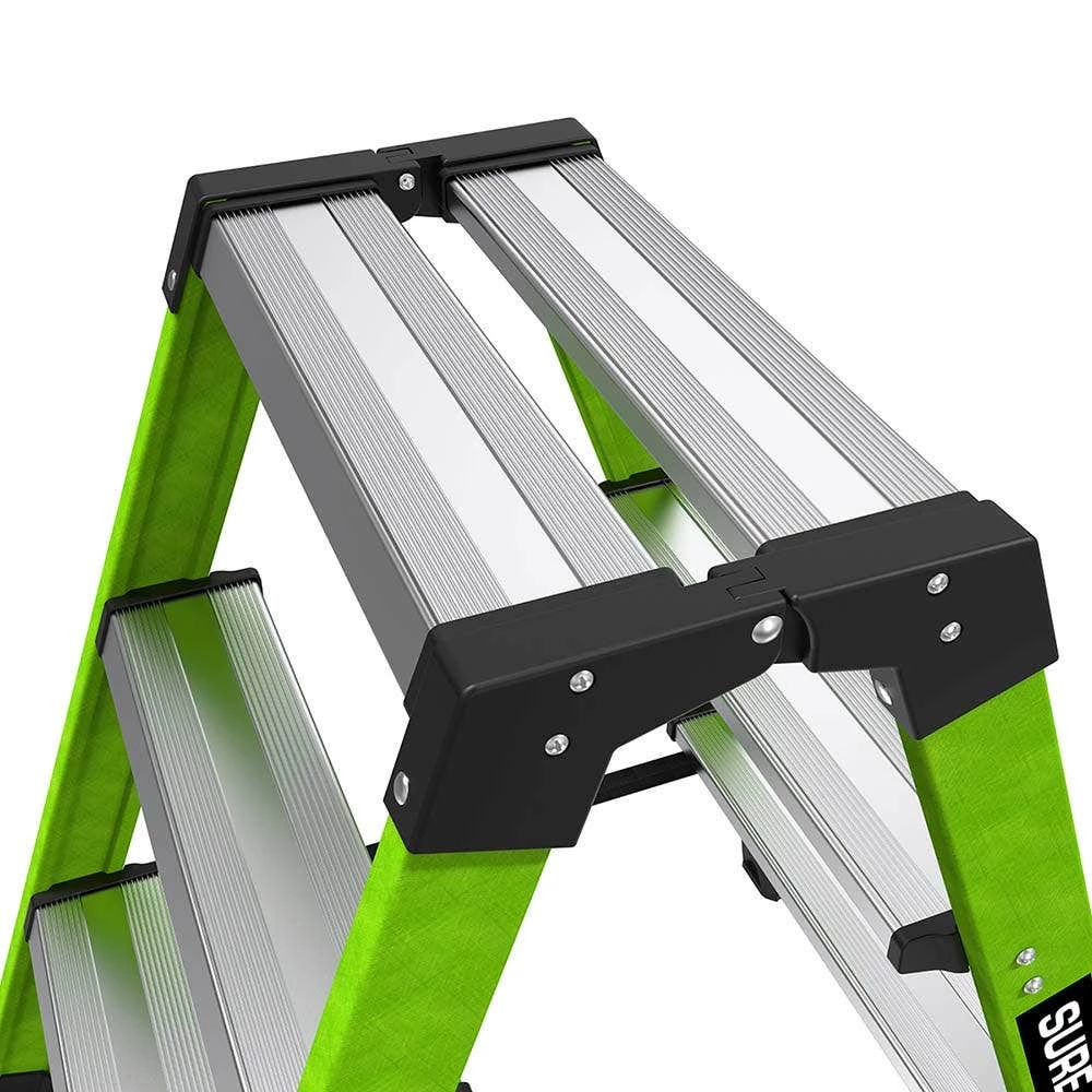 LITTLE GIANT Sure Step Double Sided Fibreglass 3 Step Ladder 11953 10 LITTLE GIANT Sure Step Double Sided Fibreglass 3 Step Ladder 11953 - Image 8