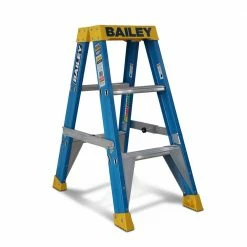 BAILEY 0.9m 150kg Step 3 Pro Fibreglass Double Sided Ladder FS13977 -GORILLA SHOP unnamed file 217
