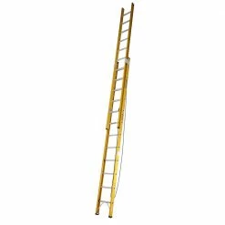GORILLA Extension Ladder 3.7-6.5M (12-21ft) Fibreglass 130kg Industrial FEL12/21-IH